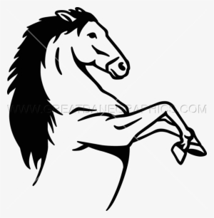 Banner Freeuse Stock Production Ready Artwork For T - Bronco Black And White Transparent