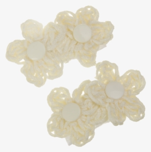 Broche Florecitas Tejidas 2 Piezas - Artificial Flower