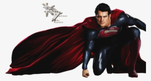 Render Superman Man Of Steel Cape Rouge Bleu - Superman Png Transparent