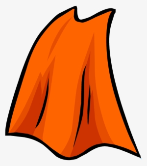 Cape Transparent Superhero - Orange Cape Png