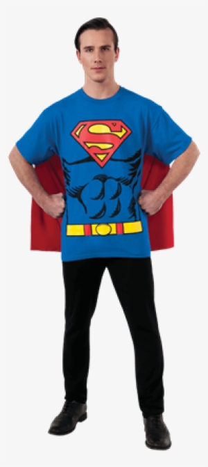 Adult Superman Cape T-shirt - Villains Costume