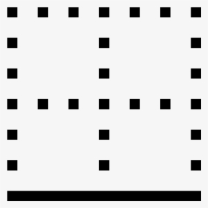 Text Table Border Outside Bottom - Icon