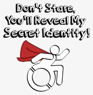[image Of The Wheelchair Logo In A Superhero Stance - Wheelchair Superhero
