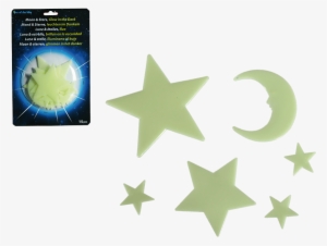 Stelle Fluorescenti Adesive + Luna 15 Pz