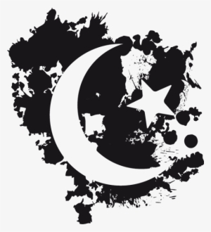 Half Moon & Stars Wall Sticker - Imágenes De Media Luna En Png