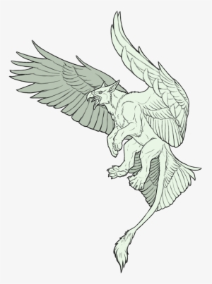 Clipart Transparent Library Mascot Gryphon An Elliott - Gryphon Sketch