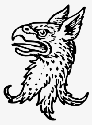 Griffin's Head Erased - Coat Of Arms Griffin Head