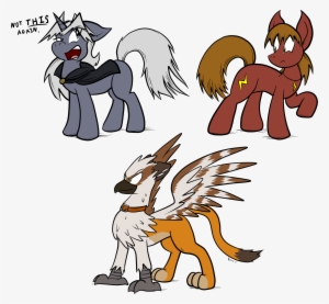 Two Ponies And A Griffin