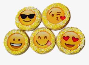 Emoji Sugar Cookies With Nonpareils - Lokai Bracelet- Pink, White, Orange (med)