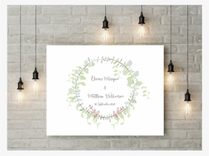 Rose Gold Wreath Welcome Sign