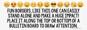 How To Emoji Your Classroom With A Giveaway Cassie - Creative Teaching Press Emojis Border 0193