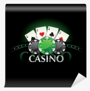 Casino Element Poker Cards And Chips Wall Mural • Pixers® - Poker