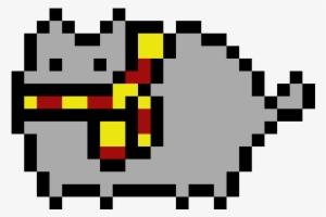 Gryffindor Pusheen - Pusheen Pixel Art