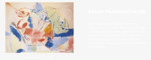 Helen Frankenthaler - Helen Frankenthaler Mountains And Sea