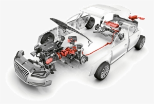 Transparent Engine Car - Napęd Hybrydowy