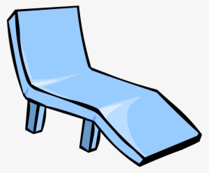 Blue Deck Chair - Club Penguin Chair