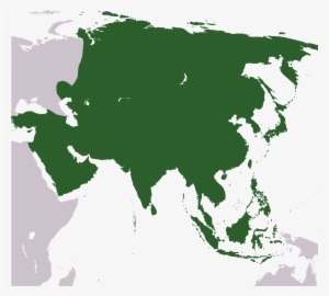 Asia Stub - Continent Of Asia Shower Curtain