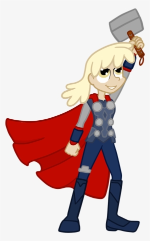 Thecheeseburger, Crossover, Female, Hammer, Human, - Cartoon