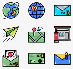 Mail 50 Icons - Social Media