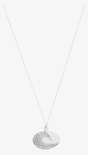 Sterling Silver Oval On A Sterling Silver Chain Neckless - Necklace