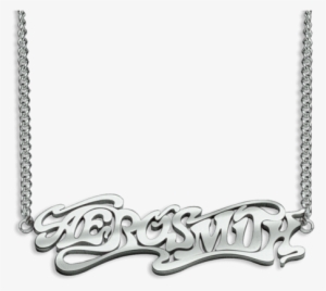 Silver Logo Necklace - Aerosmith Silver Logo Necklace
