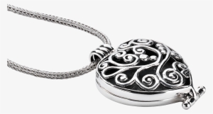 Set Aroma Dream Large Heart & Silver Necklace - Locket