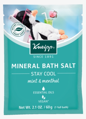 Clip Transparent Kneipp Mint Menthol Mineral Bath Stay
