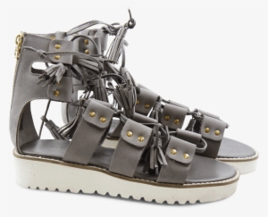 Sandals Celia 20 Sahara Ash Tassel Ash Dagget White - Melvin & Hamilton Sandaletten Gr. 36 Grau Für Damen