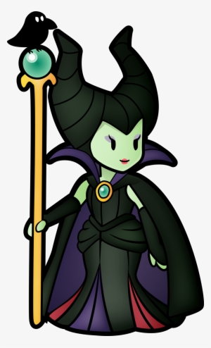 Paper Maleficent - Super Paper Mario Style