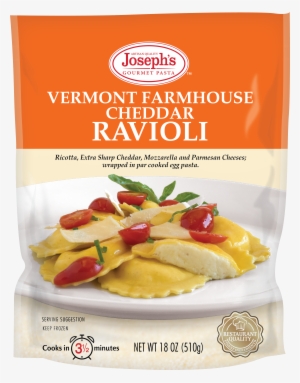 Vermont Farmhouse Cheddar Ravioli 18 Oz Bag - Joseph's Gourmet Pasta Vermont Farmhouse Cheddar Ravioli,