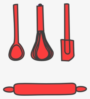 Wooden Rolling Pin Png Clipart - Red Rolling Pin Clipart