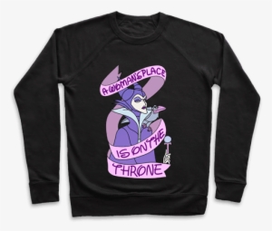 A Woman's Place Is On The Throne Pullover - I M Not A Ghoul I Just Like Coffee