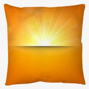 Blurry Orange Background With Lens Flare - Cushion