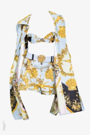 White Gold Outfit Polyvore Moodboard Filler - Clothing