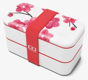 Mon Commerce - Mb Steel - Pack Blossom - Monbento Mb Original The Bento Box In Grey & White