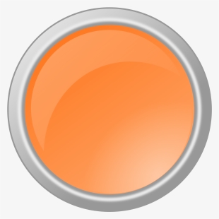 A Shiny Light Orange Button - Orange Light Icon Png