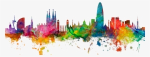 Skyline-barcelona - Barcelona Skyline Png