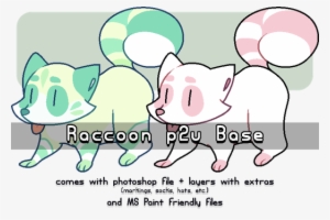 28 Collection Of Raccoon Drawing Base - Raccoon Base