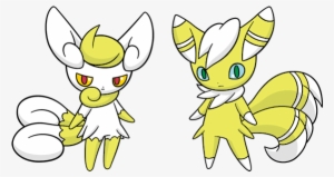 Pokemon Images Shiny Meowstics Wallpaper And Background - Shiny Meowstic Male And Female