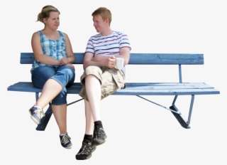 Sitting Park Bench Png Image - Bench People Cut Out