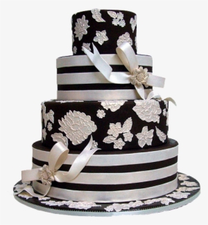 Wedding Cake Png Clipart - Black And White Wedding Cake Png