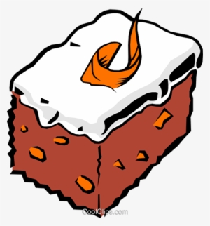 Chocolate Cake Clipart Square Piece Cake - Carrot Cake Clip Art