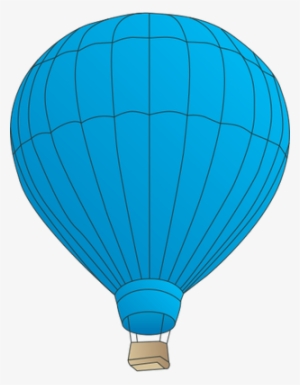Hot Air Balloon - Blue Hot Air Balloon Vector