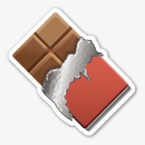 Chocolate Bar Emoji Tattoo, Emoji Stickers, Tumblr - Barra De Chocolate Emoji