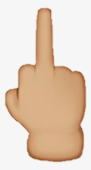 Middle Finger Transparent Emoji