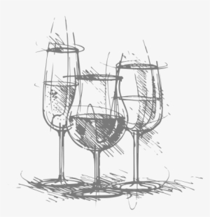 Fontanafredda Produces 8,500,000 Bottles Of Wine Each - Wine Glass Sketch Png