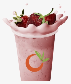 Ochaya Strawberry Milk Tea 1 - Strawberry Bubble Tea Png