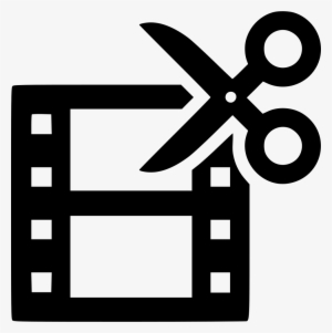 Film Strip Cut Edit Scissors Comments - Film Cut Icon Png