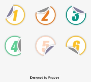 Vector Hand-painted Digital Label, Vector, Hand Painted, - Circle