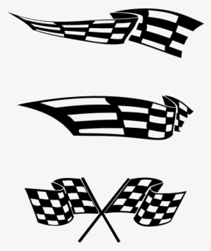 This Free Clipart Png Design Of Checkered Flags